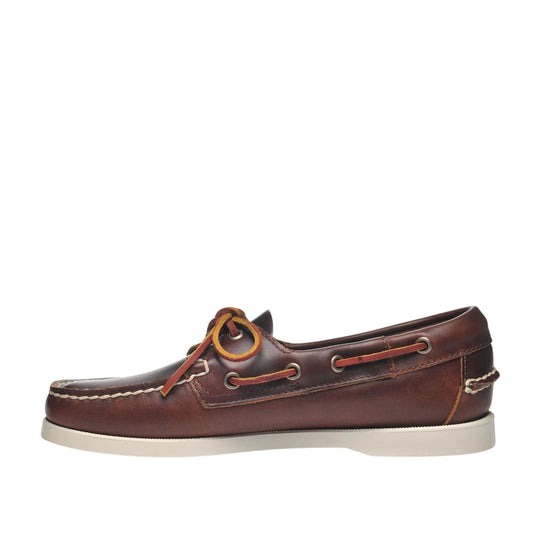 Mocassini Donna Sebago Docksides Portland Waxed Marrone