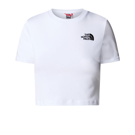 T-shirt Donna The North Face Cropped Bianco