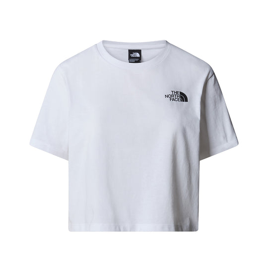 T-shirt Donna The North Face Simple Dome Cropped Bianco