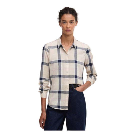 Damenhemd Barbour Bredon Beige/Blau 
