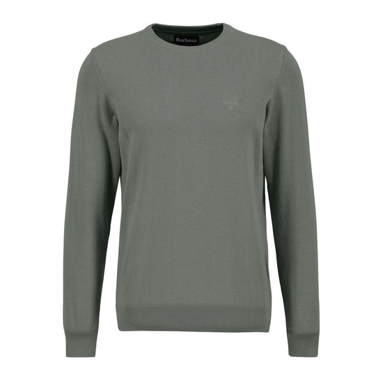 Herren-Pullover Barbour Pima Cotton Crew Hellgrün