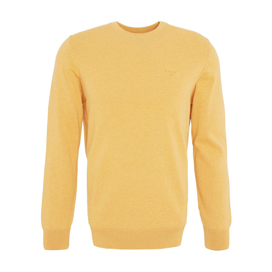 Herrenpullover Barbour Pima Cotton Crew Ocker 