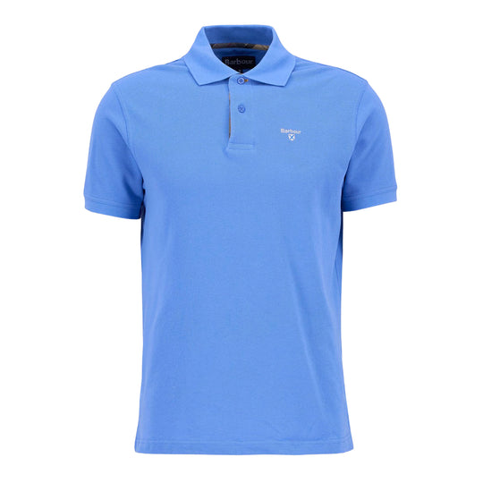 Herren-Polo Barbour Tartan Piquet Polo Hellblau 