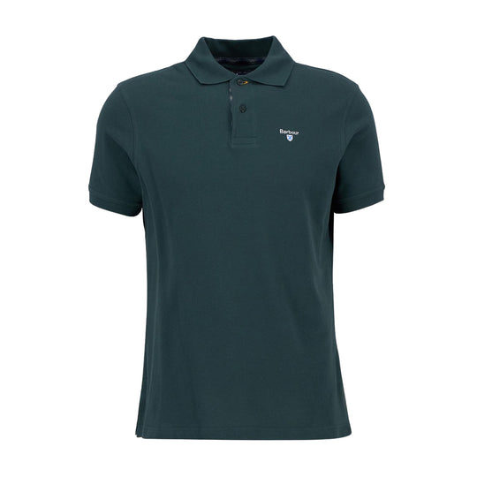 Herren-Polo Barbour Tartan Piquet Polo Dunkelgrün