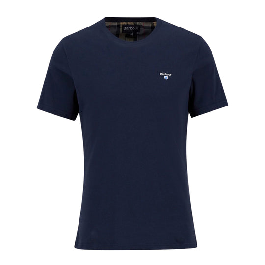 T-Shirt Uomo Barbour Tartan Sport Tee Blu