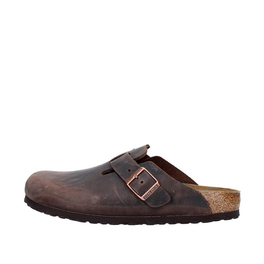 Klompen Birkenstock Boston Oiled Leather Bruin