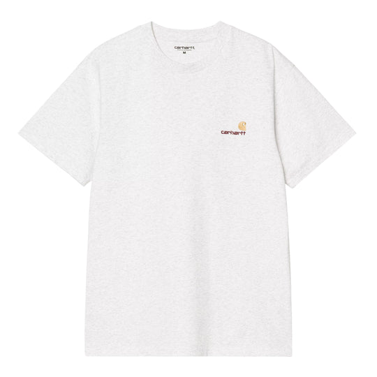 T-shirt Uomo Carhartt WIP S/S American Script grigio