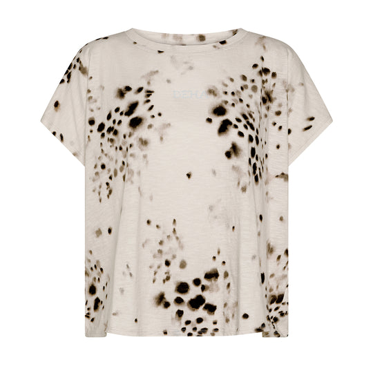 T-Shirt Donna Deha Fiammato All-Over Beige