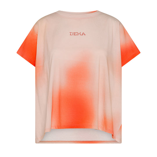 T-Shirt Donna Deha All-Over Arancio Multicolor
