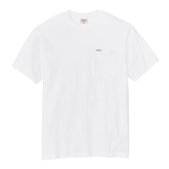 T-Shirt Uomo Filson Houtfitter Pocket Bianco