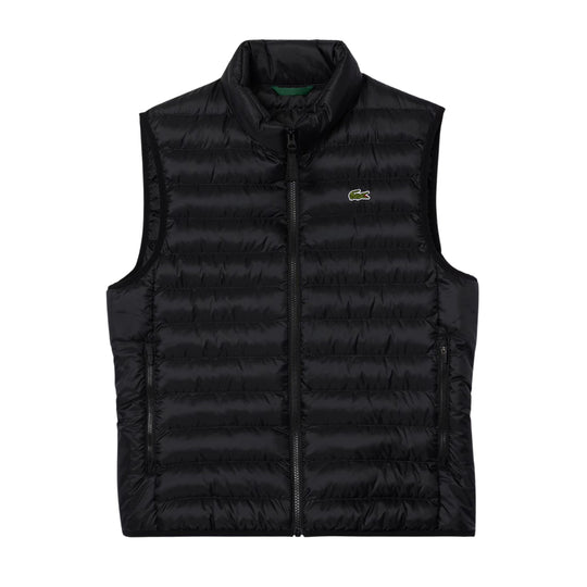 Gilet Uomo Lacoste Imbottito Impermeabile Nero
