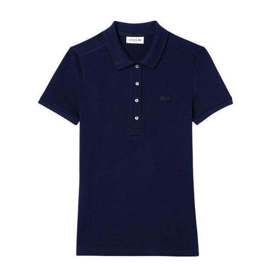 Damen-Poloshirt Lacoste Slim Fit Navyblau