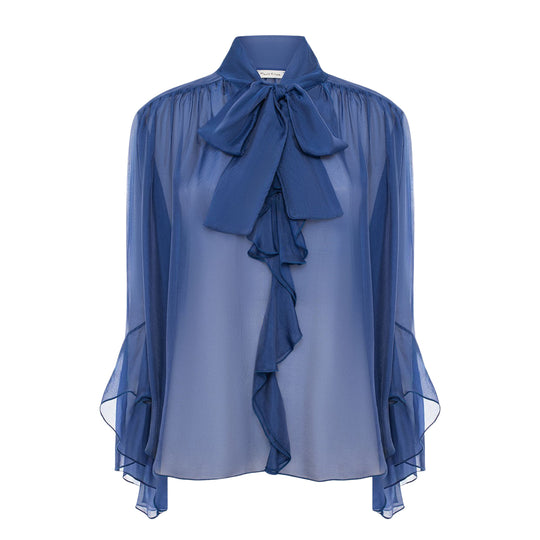 Damenhemd Manila Grace Einfarbig M/L Royal
