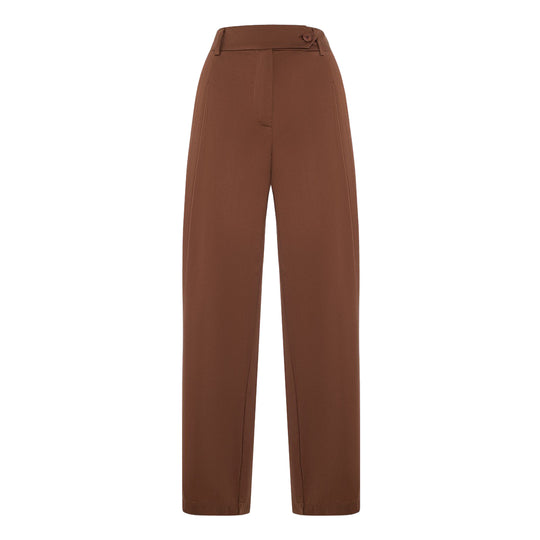 Women's Pants Manila Grace High Waist Belt Cocoa