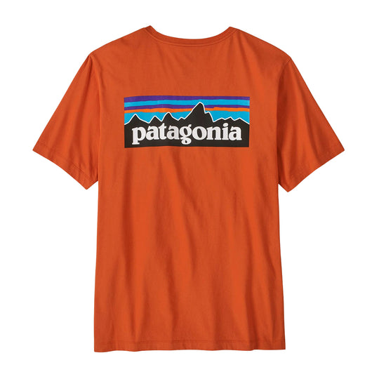 T-Shirt Uomo Patagonia P-6 Logo S/S Arancio