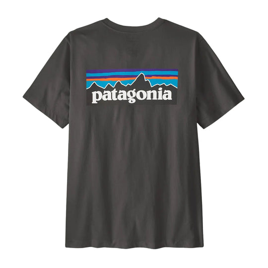 T-Shirt Uomo Patagonia P-6 Logo S/S Asfalto