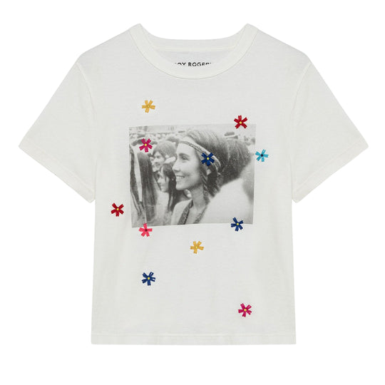 Women's Roy Roger'S Woodstock White T-Shirt