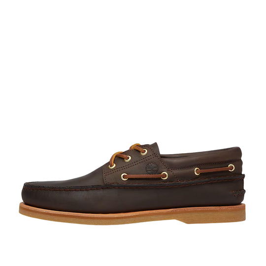 Men's Timberland Crafted Boat 3-Eye Moccasin Vibram Brown