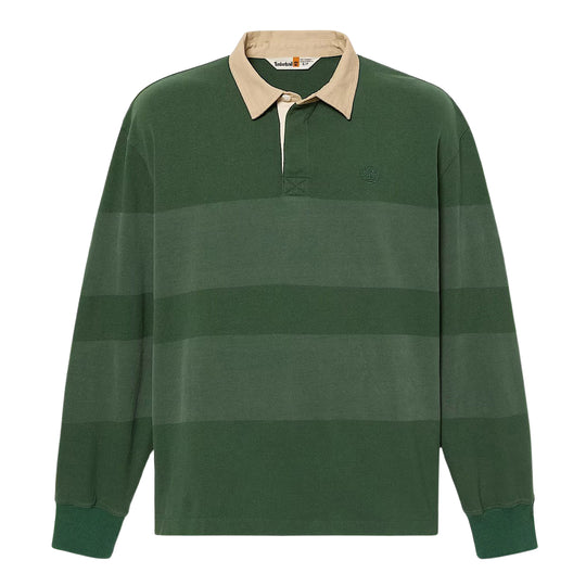 Men's Polo Timberland Striped Rugby Green/Beige