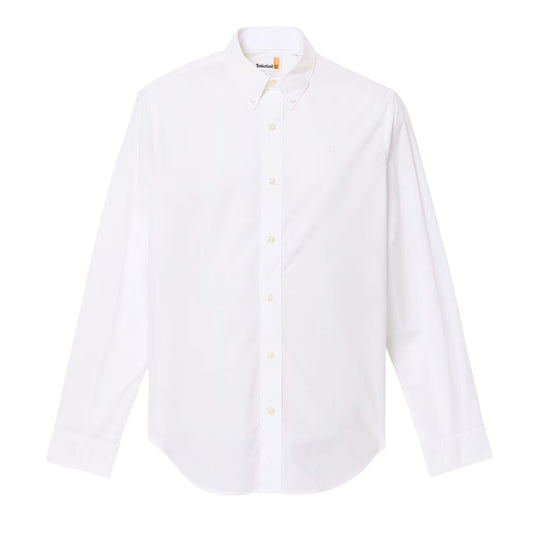 Men's Shirt Timberland L/S Popeline Shirt B/D White