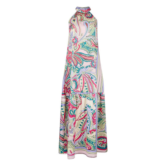 Lange Jurk Liu-Jo Sjaalprint Multicolor