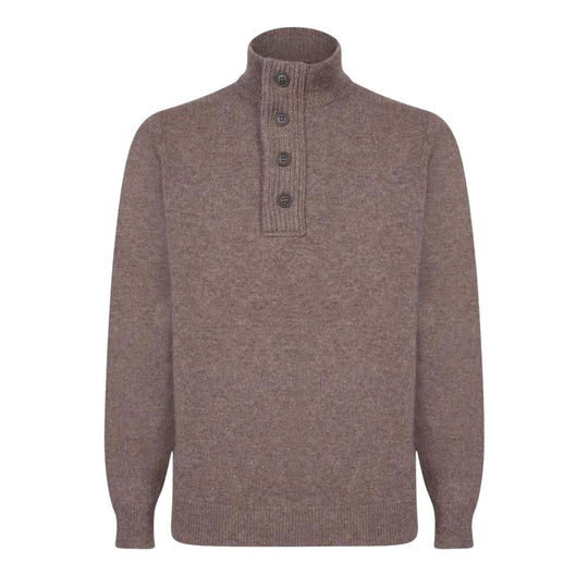 Maglione Uomo Barbour Essential Patch Half Zip Tortora
