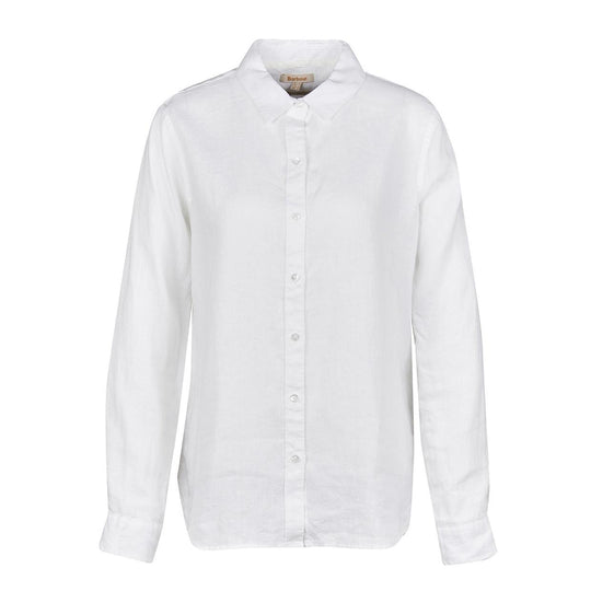 Camicia Donna Barbour Marine Relaxed Bianco