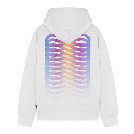 Heren Sweater Propaganda Ribs Gradient Wit Multicolor