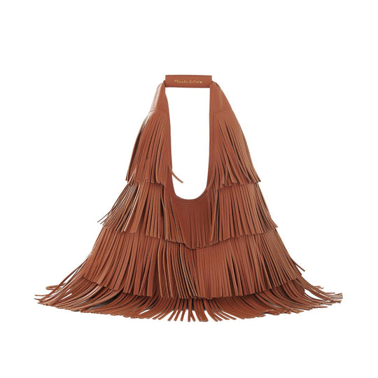 Women's Bag Manila Grace Bag All Over Fringe Cocoa