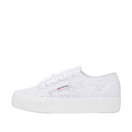 Dames sneakers Superga 2740 Flower Macramé wit