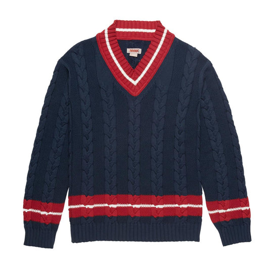 Baracuta V Neck Navy Blue Cardigan