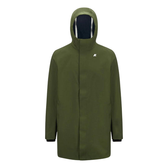 Giubbino Uomo K-Way Marlyn Bonded Verde / Blu