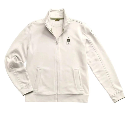 Felpa Uomo Blauer City Full Zip Bianco