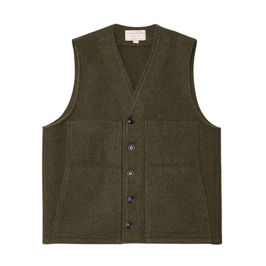 Herengilet Filson Mackinaw Wol Vest Groen