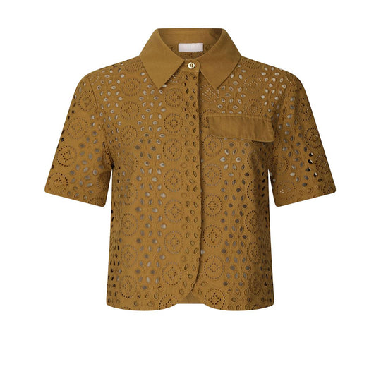 Camicia Donna Liu-Jo Cropped Sangallo Verde