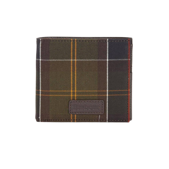 Heren portemonnee Barbour Tartan Blauw/Groen