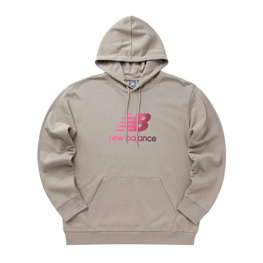 Felpa Uomo New Balance Sports Essentials Gradient Logo Tortora