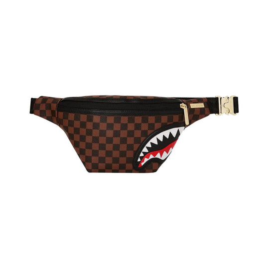 Sprayground Sawtooth Sharks In Paris Brown Waist Bag