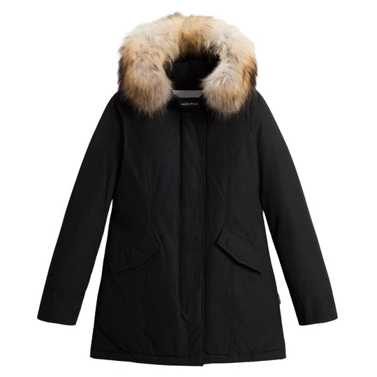 Damesjack Woolrich Arctic Parka met afneembare bontkraag Zwart