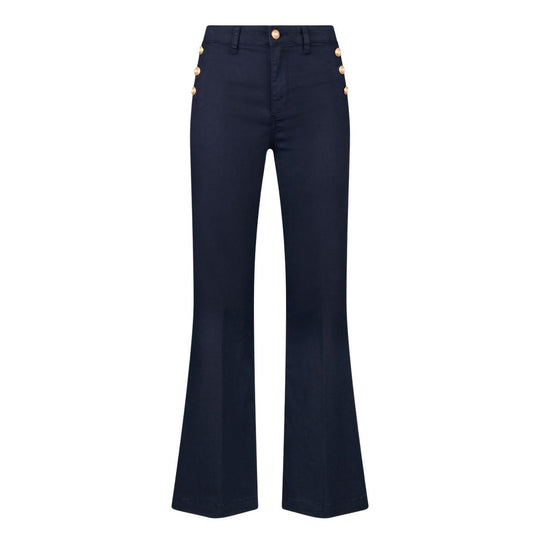 Pantaloni Donna Liu-Jo Flare Bottoni Blu