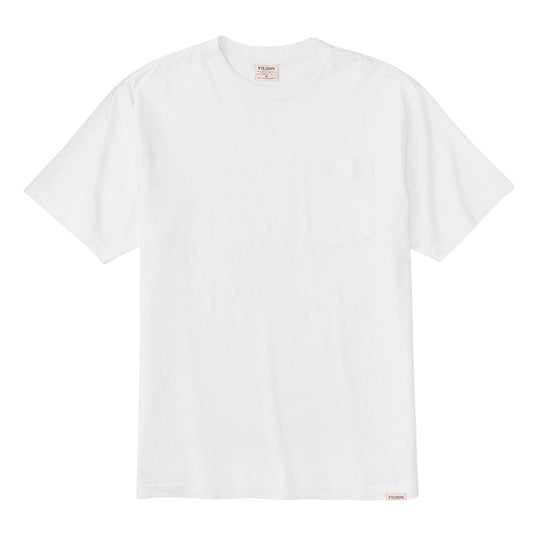 Heren T-shirt Filson Frontier Pocket Wit
