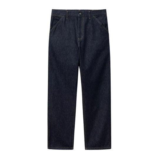 Men's Carhartt WIP Single Knee Blue Jeans (Rinsed)
