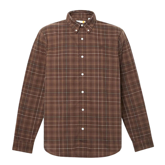 Heren overhemd Timberland Geruit Bruin
