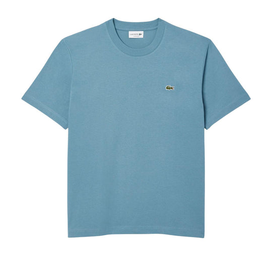 T-shirt Uomo Lacoste Logo Azzurro (HD9)
