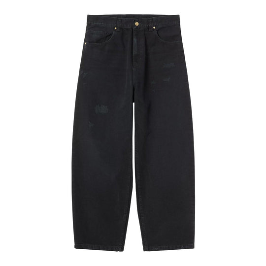 Herren Hose Carhartt Wip Brandon Pant Dearborn Schwarz Gewaschen