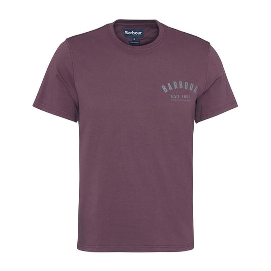 T-shirt Uomo Barbour Preppy Prugna