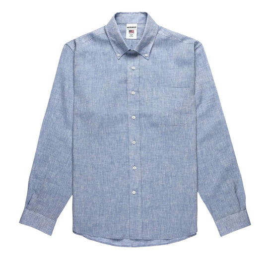 Camicia Uomo Sebago Osborn Celeste