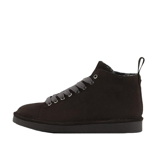Polacchini Uomo Panchic P01 Suede Foderato Marrone / Grigio