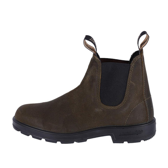 Unisex Blundstone #1615 Olive Green Suede Ankle Boots