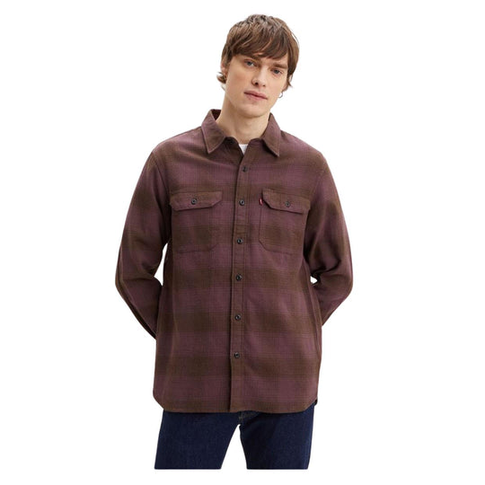 Giacca-Camicia Levi's Jackson Worker Marrone / Bordeaux